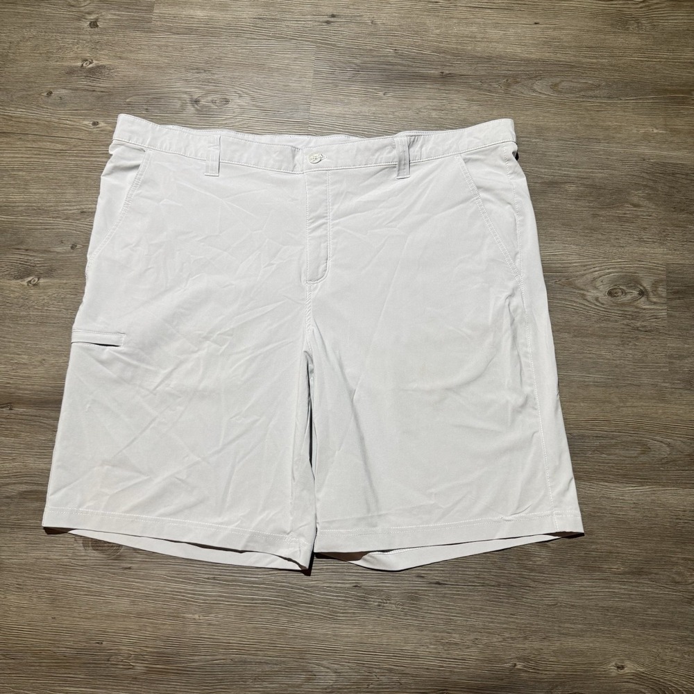 Columbia PFG Mens Fishing Shorts Size 46 Gray Performance Utility Outdoor Casual